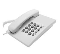 Ddujbtp Corded Telephone Basic Landline Phone for Seniors Analog Home Phone with Hold Redial Corded Small Desk Wall Telephone