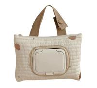 Ddujbtp Embroidered Bear Wet Wipe Carrying Bag for Pram Baby Cares Accessory Wet Wipe Storage Bag Large for Families Shopping Trip Baby Must Get