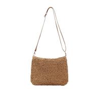 Ddujbtp Ethnic Vintage Woven Flap Crossbody Bag Beach Vacation Crochet Colorful Flower Shoulder Bag Purse with Adjustable Strap