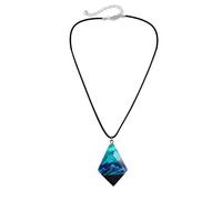 Ddujbtp Handcrafted Necklace Adornment With Enchanting Landscape Inside Eye Catching Neckchain With Glow Snow Mountain Pendant Secret Magical World Necklace