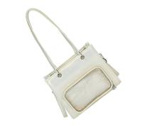 Ddujbtp Harajuku Itabag Shoulder Bag Transparent Pocket Messenger Bag Women's Ita Bag Crossbody Bag Handbag Satchel for Womens