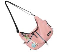 Ddujbtp Hip Hop Street Style Cargo Crossbody Bag for Men and Women Harajuku Nylon Reflective Shoulder Bag with Adjustable Strap