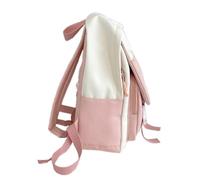 Ddujbtp Japanese Women Girls Cute Contrasting Color Small Backpack Casual Outdoor Student Zippered Schoolbag Laptop Book Bag