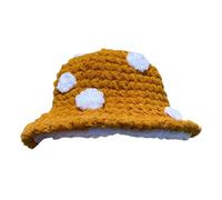 Ddujbtp Knit Bucket Hat For Women Funny Mushroom Hat Elegant Crochet Winter Fashion Fisherman Children Costume Headwear Womens Halloween Knitted Party Cosplay Costume Accessories