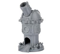 Ddujbtp Modern Circular Dices Tower Collectible Resin Art Piece For Creative Storytelling And Gift Giving Imagination Boosting Sci Fi Toy