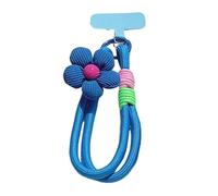 Ddujbtp Multicolor Elastic Phone Strap Cord With Decorative Flower Charm And Secure T Clip For Accessories Multicolor Design Colorful Elastic Phone Lanyard