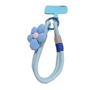 Ddujbtp Multicolor Elastic Phone Strap Cord With Decorative Flower Charm And Secure T Clip For Accessories Multicolor Design Colorful Elastic Phone Lanyard