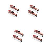 Ddujbtp Set Of 2pcs Lightweight 2-4S 550mAh Racing Battery 75C Burst XT30 Connector LiHV Batteries For FPV Aircraft Flight XT30 Connector Uav Battery