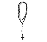 Ddujbtp Unique Handwoven Crossing Knot Rosary Chain Stylish Cotton Necklace Jewelry Accessory For Spiritual Peace Daily Use Knotted Rosary Beads Necklace