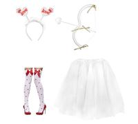 Ddujbtp Valentine Day Cupids Costume Bows Arrows Heart Headband Tutus Skirt Angell Fancy Dress Accessories For Halloween Party Valentines Cupids Costume Accessories