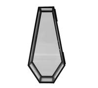 Ddujbtp Vintage Glass Coffin Box Glass Vampires Coffin Jewelry Box with Retro Designs for Collectors Display Halloween Decoration