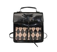 Ddujbtp Women Bag Fashionable Handbag All-Matching Shoulder Bag PU Leather Backpack Old Styles Crossbody Bag Casual Daypacks