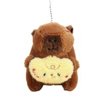 Ddujbtp Zen Capybara Plush Keychain Bag Charm Keyring Bag Decoration Handbag Accesories Symbolizing Peace and Luck for New Year