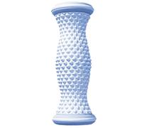 DDUP Foot Massager Roller - 468 Precision Acupressure Points, Dual Arc Ergonomic Design, PP & TPR Material for Plantar Fasciitis Relief, Quiet Non-Slip for Home Office Travel (Blue)