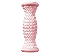 DDUP Foot Massager Roller - 468 Precision Acupressure Points, Dual Arc Ergonomic Design, PP & TPR Material for Plantar Fasciitis Relief, Quiet Non-Slip for Home Office Travel (Pink)