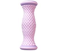 DDUP Foot Massager Roller - 468 Precision Acupressure Points, Dual Arc Ergonomic Design, PP & TPR Material for Plantar Fasciitis Relief, Quiet Non-Slip for Home Office Travel (Purple)