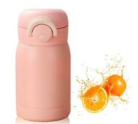 DDUP Small Water Bottle 350ml, Mini Lightweight Flask for Hot and Cold Drinks, One-Hand Open, Leak-Proof Lid, Secure Lock, Dishwasher Safe, Portable (Pink/350ml)