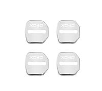 DDVOS 4 PCS Car Door Lock Cover for Volvo XC40, Anti-Rust Dust Water Proof Covers Protector Caps Interior Accessories,B Silver