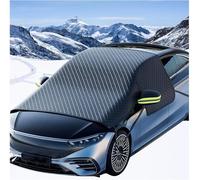DDVOS Car Snow Cover for Toyota C-HR CHR Hybrid/C-HR EV 2021 2022 2023, Magnetic Frost Protector Protective Windscreen Cover with Reflective Strips