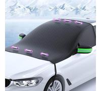 DDVOS Car Snow Cover for Volvo V40 / V50 / V60 / V70 / V90, Magnetic Frost Protector Protective Windscreen Cover with Reflective Strips