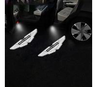 DDVOS Car Welcome Light for Aston Martin Vantage/DB12/DBX/Vanquish/Valhalla/Valour, LED Projector Shadow Puddle Light for Cool Car Decorations,A 1Pcs-A A