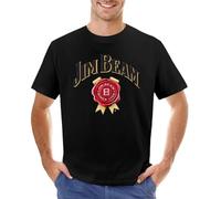 ddvvtuuwh Jim-Beam-T-Shirt-Edition-Short-Sleeve-tee-Mens-Vintage-t-Shirts Black