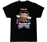 ddvvtuuwh Maximum Overdrive T Shirt - Bloody Logo - 80's Stephen King - Black