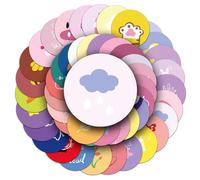 DDWQQ-100pcs Original Girl's Heart Hand Painted Simple Waterproof Decorative Envelope Handbook Seal Stickers