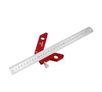 DDWT YX-3 Center Finder Woodworking Square Center Scribe 45 90 Degrees Angle Line Scriber Marking Tools Metric and Inch Ruler Magnetic Wood Measuring Scribe Tool