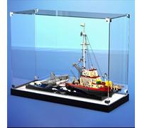 DDXMML Acrylic Clear Display Case for Lego Jaws Model, Collectibles Countertop Display Case, Gift, Dust Box, Organizer