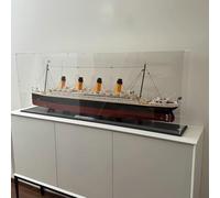 DDXMML Acrylic Display Case, Compatible with Lego 10294 Titanic Model Set, Transparent, Dustproof, Storage Box