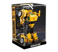 DDXMML Acrylic Display Case, Compatible with Lego 10338 Bumblebee, Dustproof, UV-Resistant, Transparent, 3mm Background