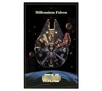DDXMML Display Wallboard, Compatible with 75389/75257 Millennium Falcon Wall Mount Display Stand, On-Wall Photo Frame Storage Display Board 75389 75257(Wall Panel Only) (Style F)