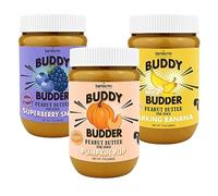 DDY BUDDER Bark Bistro Company, Superberry Snoot + Barkin Banana + Pumpkin Pup, 100% Natural Dog Peanut Butter, Healthy Dog Treats - Made in USA (Set of 3 / 17oz)