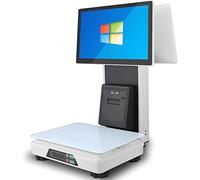 DDZJTPP Intelligent AI Recognition Cashier Scale,15.6 Inches Weighing and Cashier All-in-one Electronics,Capacitive Touch Screen,Built-in Receipt Printer for Retail Outlet Store Food Meat Shop