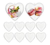 De 10 Cajas De Almacenamiento Con Forma De Para San Valentín - Cajas Transparentes Rellenables Para Dulces, Y Decoración | Ideales Para Árboles De Navidad, Bodas, Cumpleaños, F