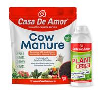 De Amor Cow Manure & Compost (900 gm) + Organic Liquid Essential Plant Boost (400 ml)