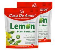 De Amor Lemon Plant Organic Fertilizer for Citrus and Lemon Tree Growth and Fruit Yield | Indoor & Outdoor Gardening | 2 Packs of 900 gm