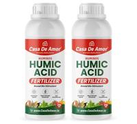 De Amor Liquid Humic Acid Fertilizer | Bio Stimulant & Soil Conditioner for Enhanced Plant Growth | Indoor & Outdoor Use | Concentrate (2 packs of 250 ml)