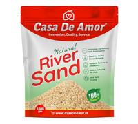 De Amor Natural River Sand | Aquarium Sand Substrate | Pure Organic Plants Soil Mix Additive Adenium Cactus Succulent Bonsai | Use in Havan Pujan | Home Decor | Crafts (1800 gm)