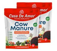 De Amor Organic Cow Manure- NPK & Micro Nutrients, Compost, Plant Fertilizer for Organic Gardening- 2 packs of 900 gm