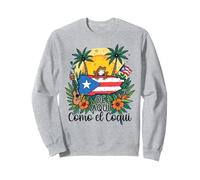 De Aquí Como el Coquí Puerto Rican Pride Design Sweatshirt