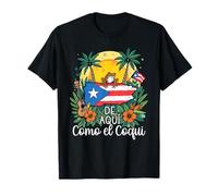De Aquí Como el Coquí Puerto Rican Pride Design T-Shirt