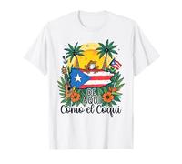 De Aquí Como el Coquí Puerto Rican Pride Design T-Shirt