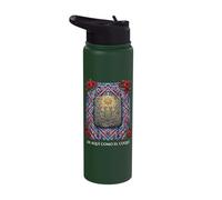 De Aquí Como El Coquí Taino Frog Hispanic Heritage Stainless Steel Insulated Water Bottle