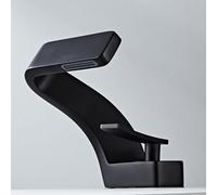 de Baño Mezcladores de Latón Cascada Grifo de Lavabo de Palanca Única en Oro Rosa y Negro Diseño Moderno para Baños Elegantes Grifo de Lavabo de Calidad Superior