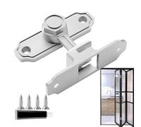 De Barn - Heavy Duty Sliding Lock with Key, Safety Hook and Security Bolts | Rustic for Mosquito Net, Garage, Garden, Locks and Lo