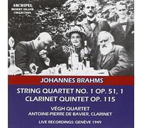 De Bavier/Vegh quartet - String Quartet No.1/Clarinet Quintet B Minor