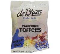 De Bron Sugar Free Fruit and Juice Toffees (Pack of 6)