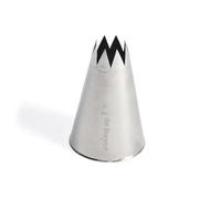 DE BUYER 2112.25N Fluted Piping Nozzle F8 with 8 Teeth Solderless 5.3 cm Stainless Steel